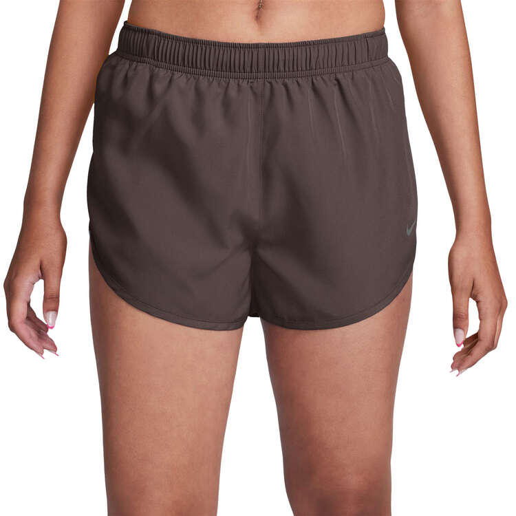 Nike One Womens Tempo Brief-Lined Shorts, Brown, rebel_hi-res