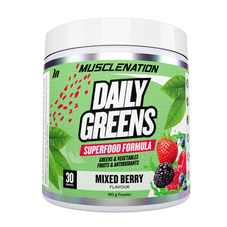 Muscle Nation Daily Greens Superfood Formula - Mixed Berry, , rebel_hi-res