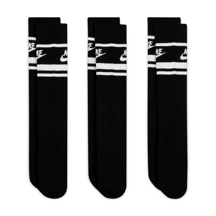Nike Everyday Essential Crew Socks Black S, Black, rebel_hi-res