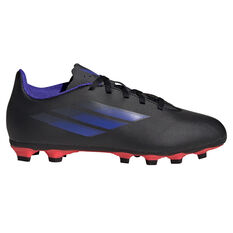 adidas X Speedflow .4 Football Boots Black/Pink US Mens 4 / Womens 5, Black/Pink, rebel_hi-res