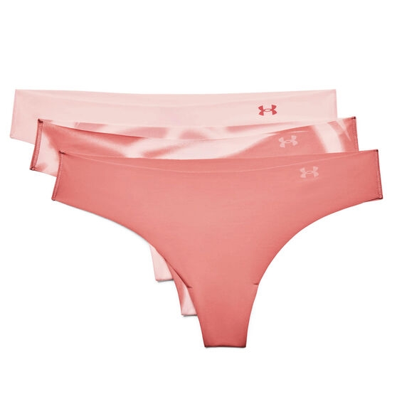 Under Armour Womens Pure Stretch Thongs Pink XL, Pink, rebel_hi-res