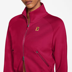 NikeCourt Womens Full Zip Tennis Jacket Crimson M, Crimson, rebel_hi-res