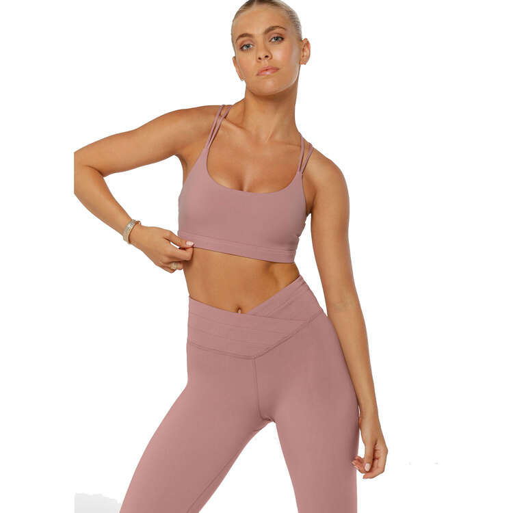Lorna Jane Womens Meditate Recycled Sports Bra Pink XL