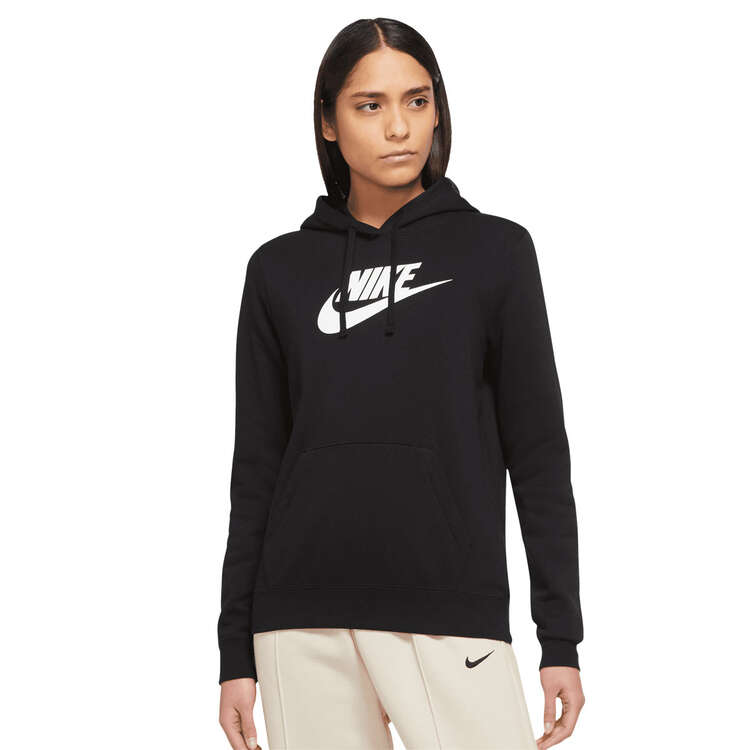 Nike Womens Sportswear Club Fleece Pullover Hoodie, Black, rebel_hi-res