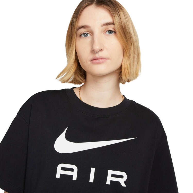 Nike Air Womens Boyfriend Tee, Black, rebel_hi-res
