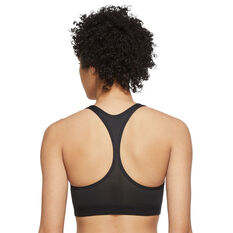 Nike Womens Dri-FIT Swoosh Icon Clash Non-Padded Graphic Sports Bra Black XS, Black, rebel_hi-res