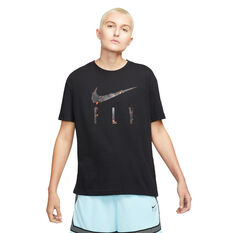 Nike Womens Dri-FIT Swoosh Basketball Tee Black XS, Black, rebel_hi-res
