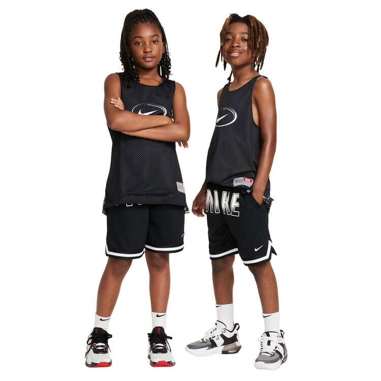 Nike Kids Culture of Basketball Reversible Jersey, Black/White, rebel_hi-res