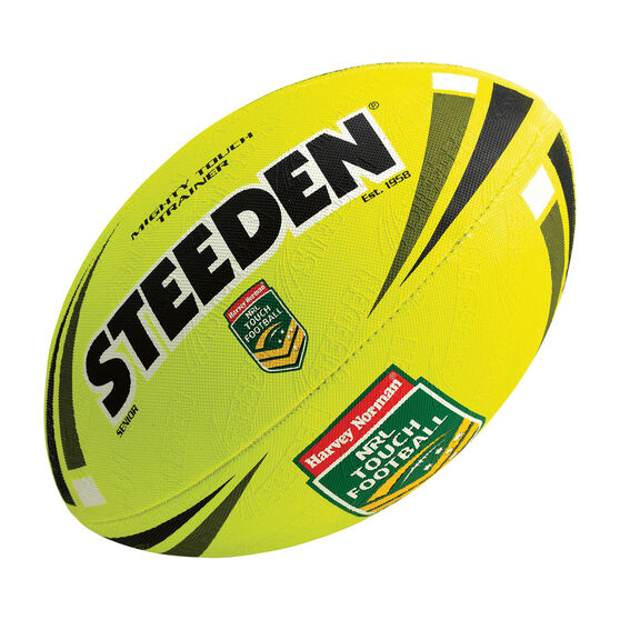 Steeden NRL Mighty Touch Trainer Ball Fluoro Yellow 5, , rebel_hi-res
