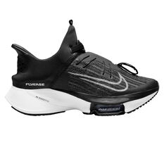 Nike Air Zoom Tempo Next% FlyEase Womens Running Shoes Black/White US 6, Black/White, rebel_hi-res