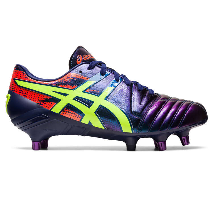 Asics GEL Lethal Tight Five Rugby Boots Blue/Yellow US Mens 8 / Womens 9.5, Blue/Yellow, rebel_hi-res