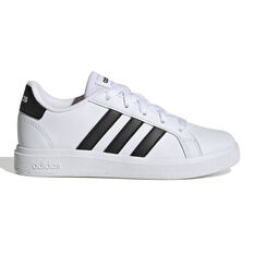 adidas Grand Court 2.0 GS Kids Casual Shoes, White/Black, rebel_hi-res