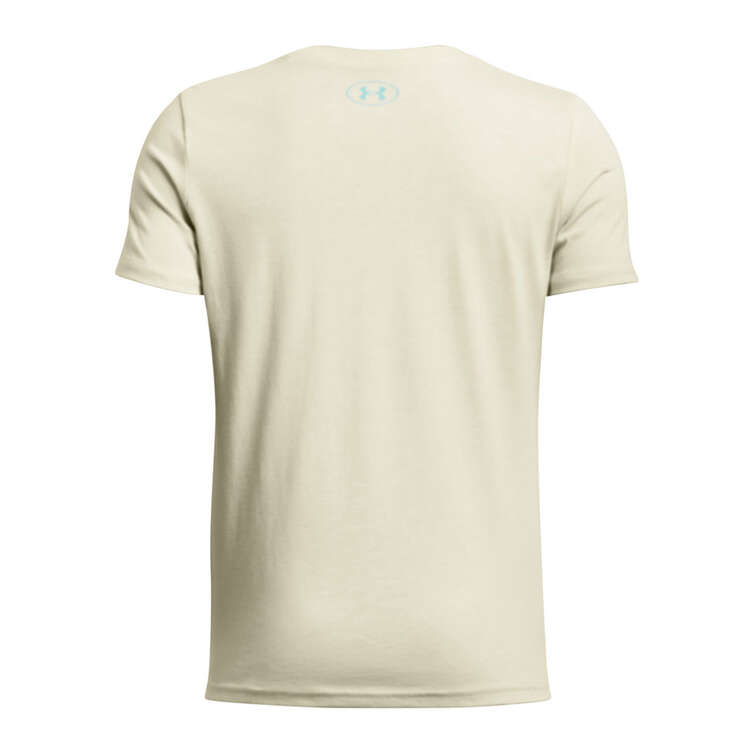 Under Armour Project Rock Boys Balance Tee, White, rebel_hi-res
