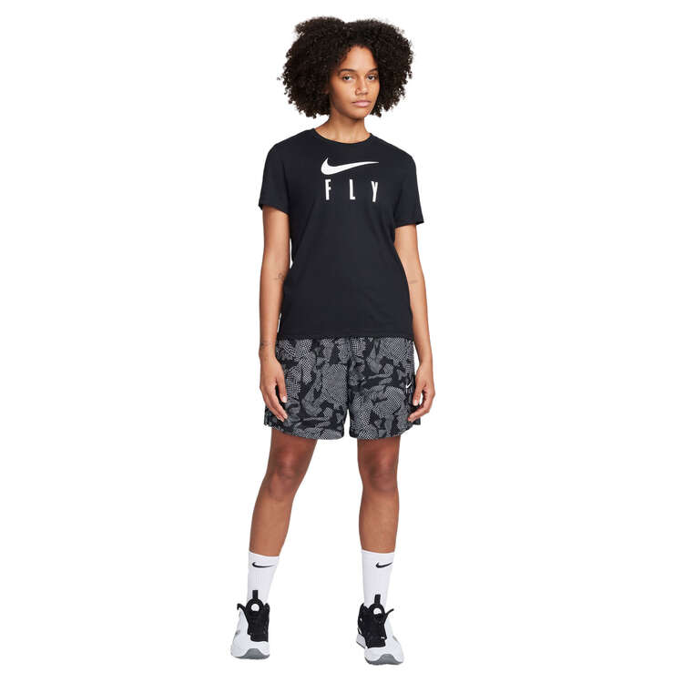 Nike Womens Dri-FIT Swoosh Fly Basketball Tee, Black, rebel_hi-res