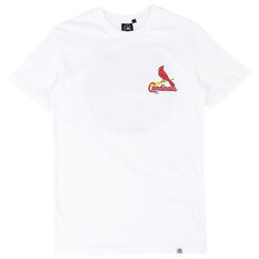 Majestic St. Louis Cardinals Mens Logo Tee White S, White, rebel_hi-res