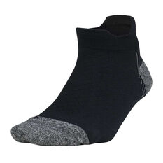 Feetures PF Relief No Show Tab Socks Black S, Black, rebel_hi-res