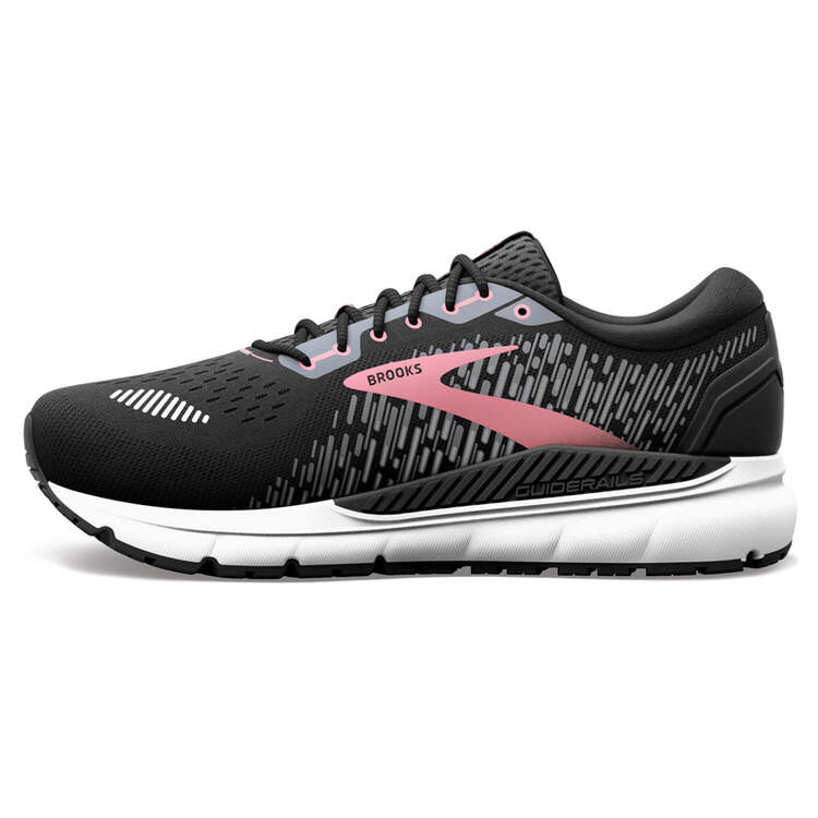 Brooks Addiction GTS 15 D Womens Running Shoes Black/Pink US 6.5, Black/Pink, rebel_hi-res