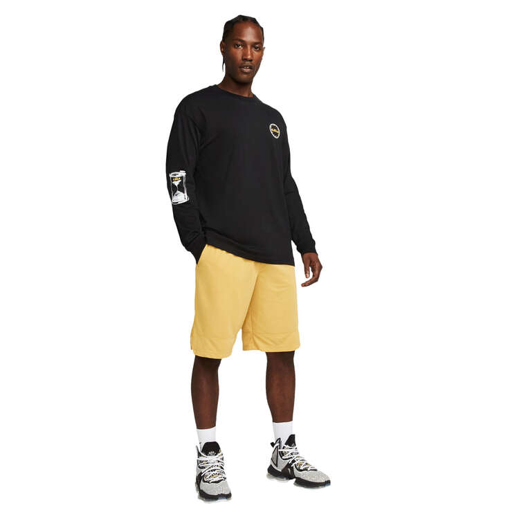 Nike Mens Lebron Max90 Long Sleeve Tee Black L, Black, rebel_hi-res