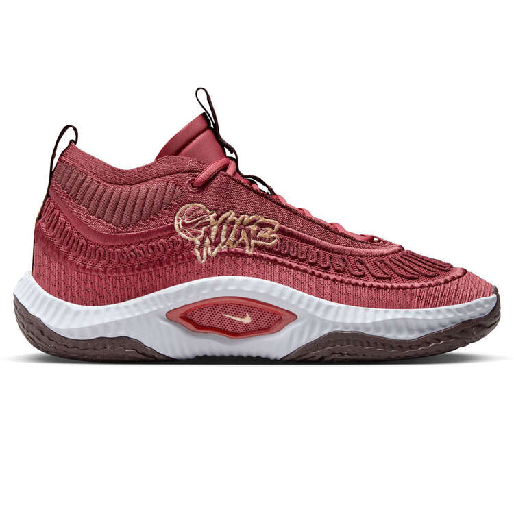 Nike Cosmic Unity 'Cedar' Basketball Shoes Red/Grey US Mens 7 / Womens 8.5, Red/Grey, rebel_hi-res
