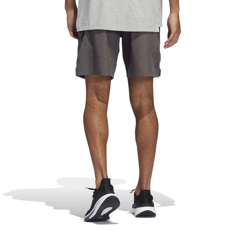 adidas Mens Axis 3.0 Woven Training Shorts Grey S, Grey, rebel_hi-res