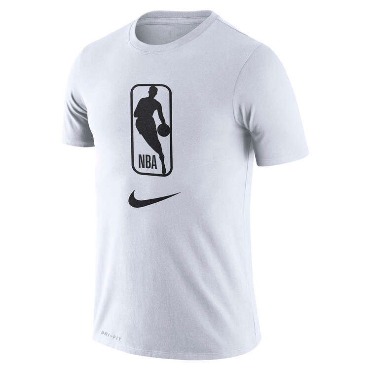Nike Mens NBA Logoman Swoosh Tee White M, White, rebel_hi-res
