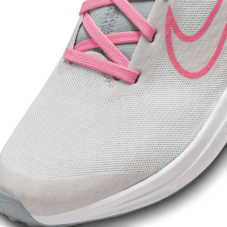 Nike Air Zoom Arcadia 2 GS Kids Running Shoes, Grey/Pink, rebel_hi-res