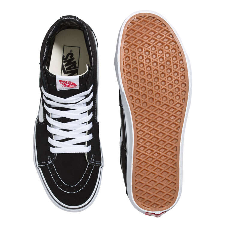 Vans Sk8 Hi Casual Shoes, Black/White, rebel_hi-res