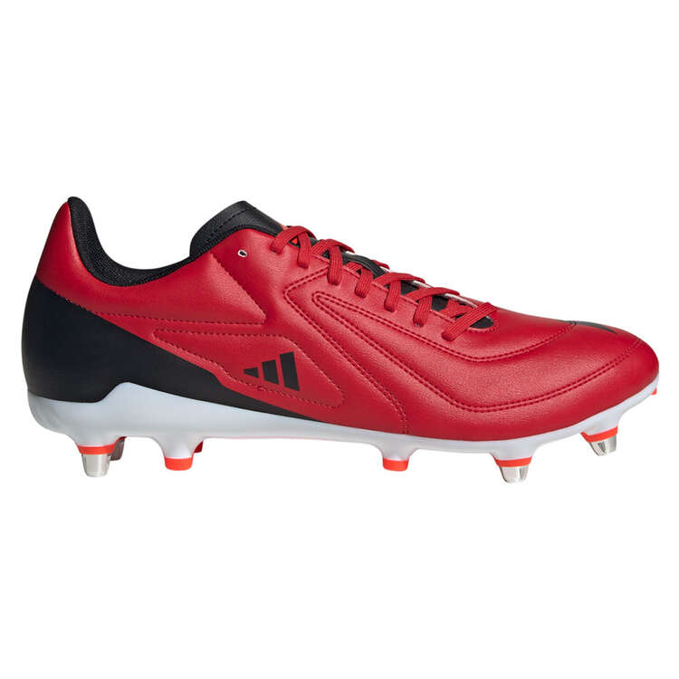 adidas RS15 Rugby Boots Red/Black US Mens 7 / Womens 8.5, Red/Black, rebel_hi-res