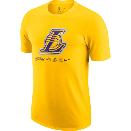 Nike Los Angeles Lakers Logo Tee, Yellow, rebel_hi-res