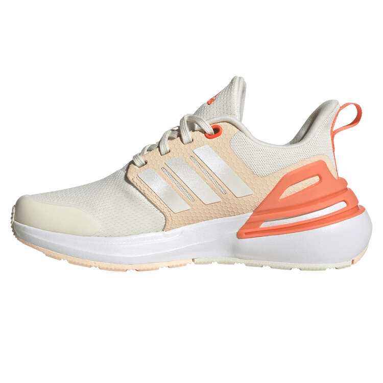 adidas RapidaSport Bounce Kids Running Shoes White/Peach US 1, White/Peach, rebel_hi-res