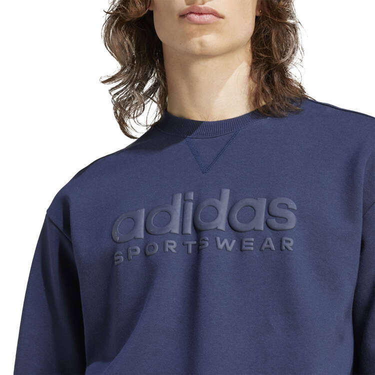 adidas Mens ALL SZN Graphic Sweatshirt, Navy, rebel_hi-res