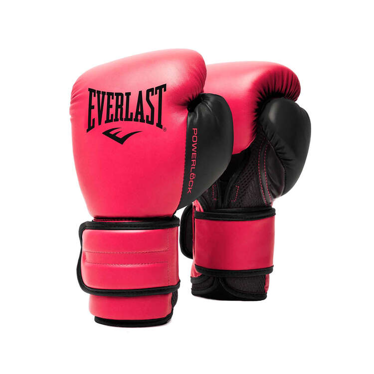 Everlast Powerlock2 Training Boxing Gloves, Pink, rebel_hi-res