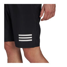 adidas Mens Club Tennis 3-Stripes Shorts, Black, rebel_hi-res
