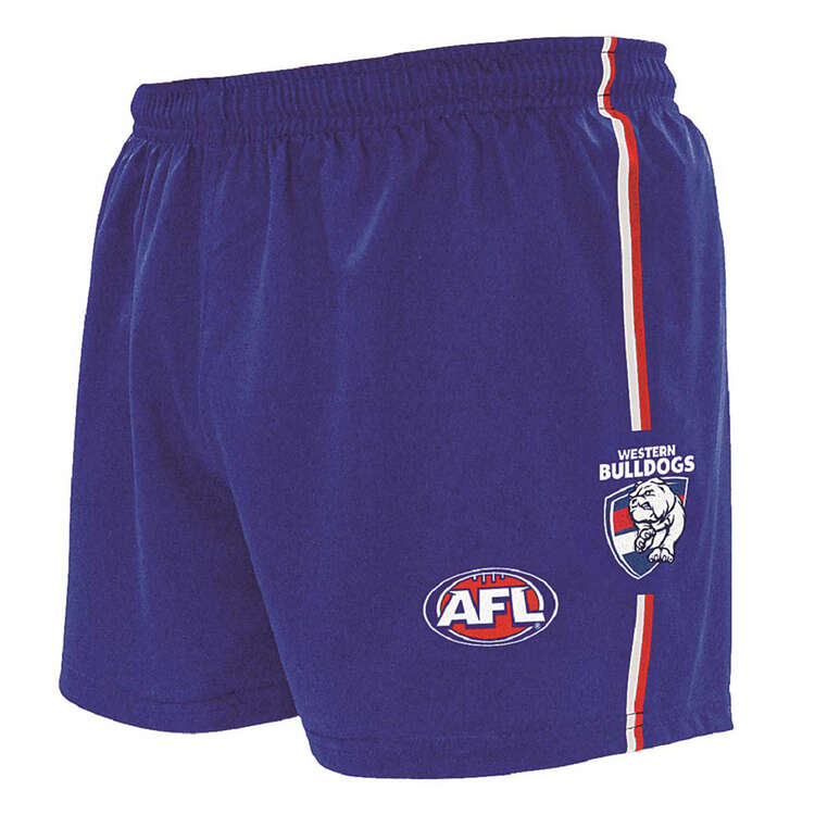 Western Bulldogs  Mens Home Supporter Shorts Blue XS, Blue, rebel_hi-res