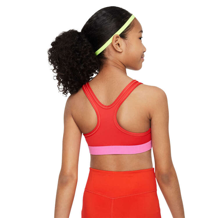 Nike Girls Swoosh Sports Bra Red/Pink XL, Red/Pink, rebel_hi-res