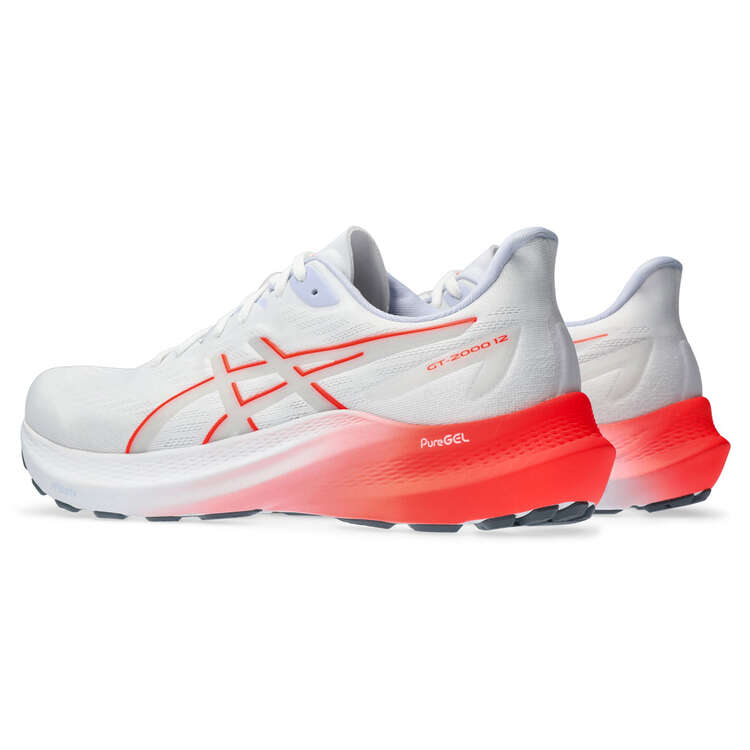 Asics GT 2000 12 Mens Running Shoes, White/Red, rebel_hi-res