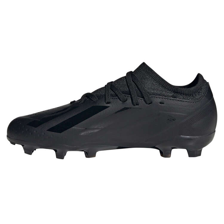 adidas X Crazyfast .3 Kids Football Boots Black US 12, Black, rebel_hi-res