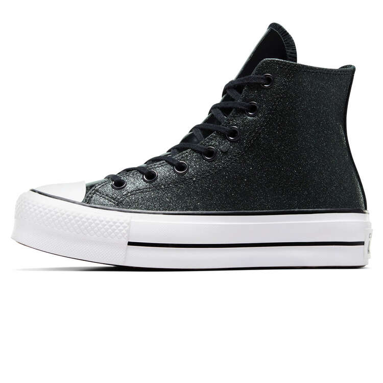 Converse Chuck Taylor All Star Lift High Womens Casual Shoes, Black/White, rebel_hi-res