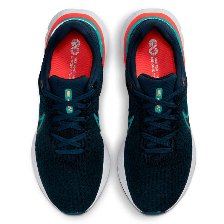 Nike React Infinity Run Flyknit 3 Mens Running Shoes, Blue, rebel_hi-res
