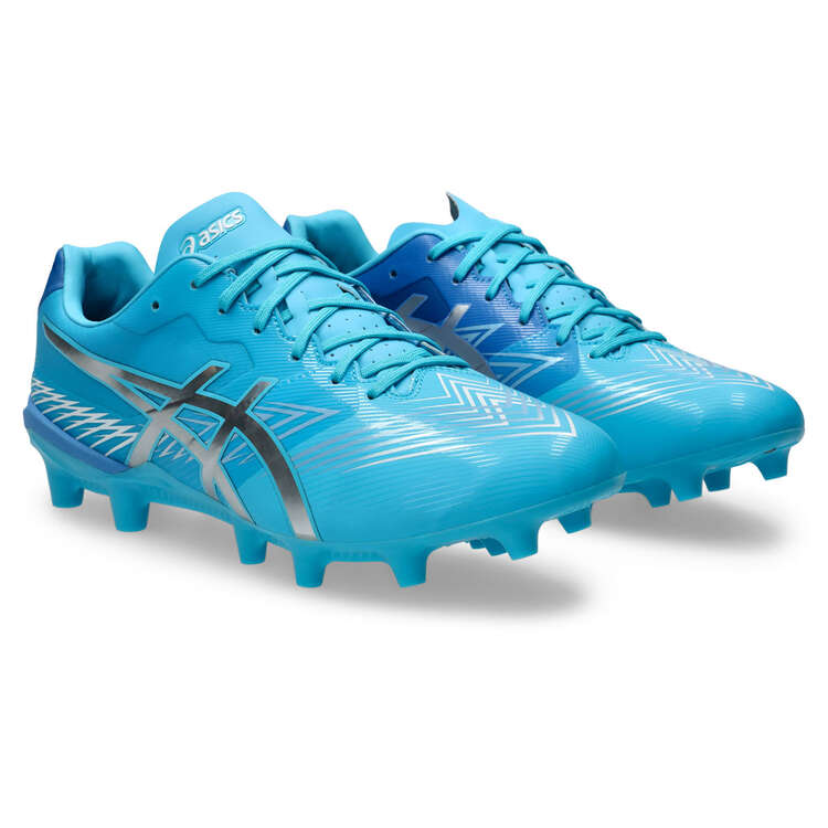 Asics Swift Strike Football Boots, Aqua/Silver, rebel_hi-res