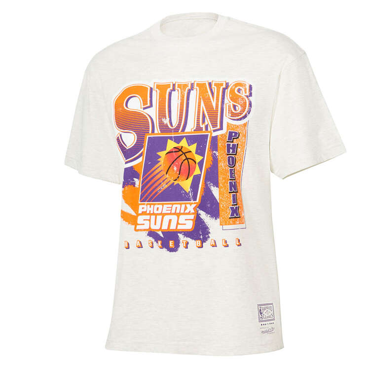 Phoenix Suns Mens Brush Off Tee, White, rebel_hi-res
