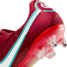 Nike Tiempo Legend 9 Elite SG Football Boots, Red/Green, rebel_hi-res