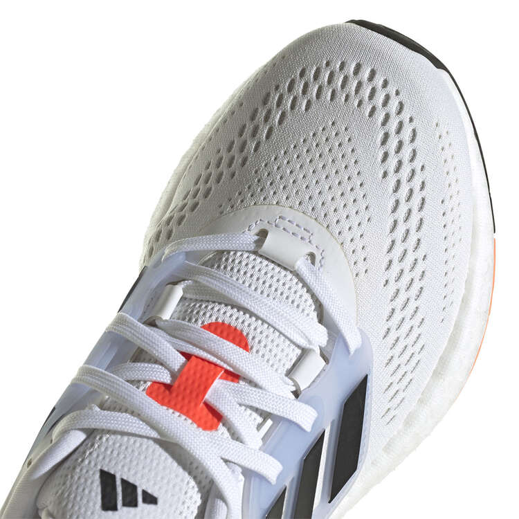 adidas Pureboost 22 Womens Running Shoes, White/Black, rebel_hi-res