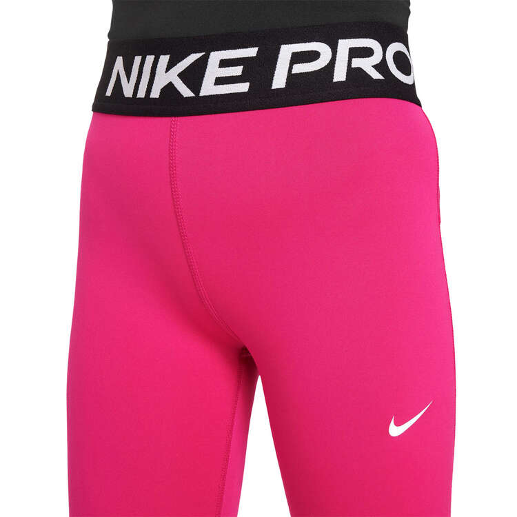 Nike Pro Girls Tights, Pink, rebel_hi-res