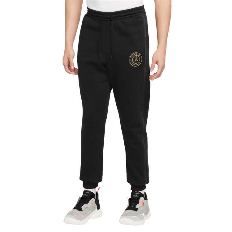 Nike PSG X Jordan Mens Fleece Pants, Black, rebel_hi-res
