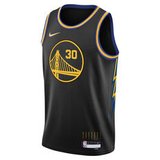 Nike Golden State Warriors Stephen Curry Youth Mixtape City Edition Swingman Jersey Black S, Black, rebel_hi-res