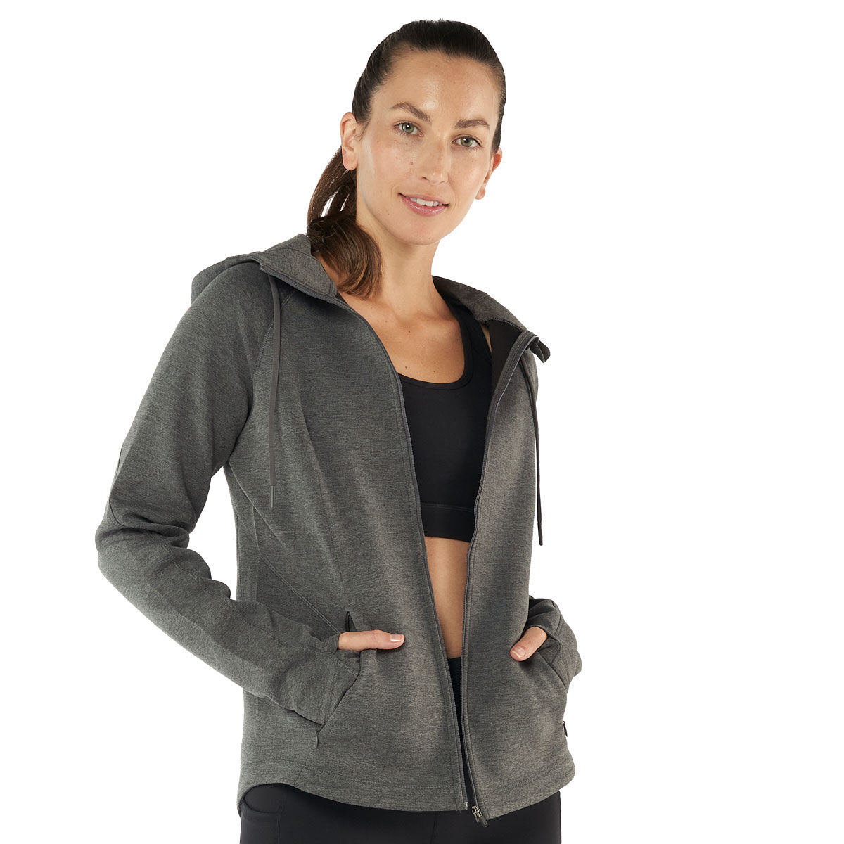 Ell & Voo Womens Tova Zip Thru Hoodie