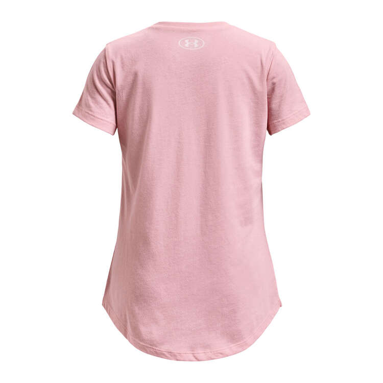 Under Armour Girls Live Sportstyle Graphic Tee, Pink, rebel_hi-res
