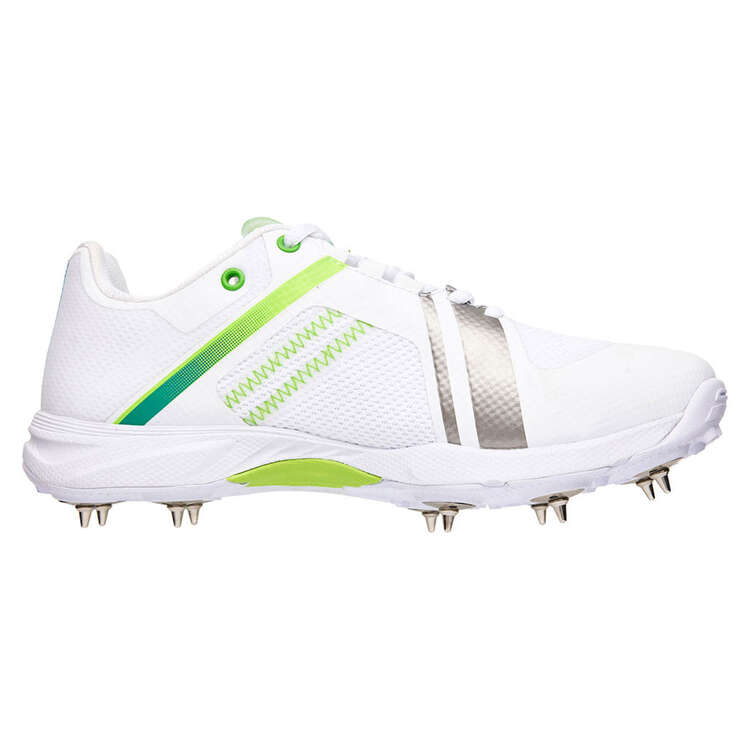 Kookaburra Pro 2.0 Spike Cricket Shoes, White/Lime, rebel_hi-res