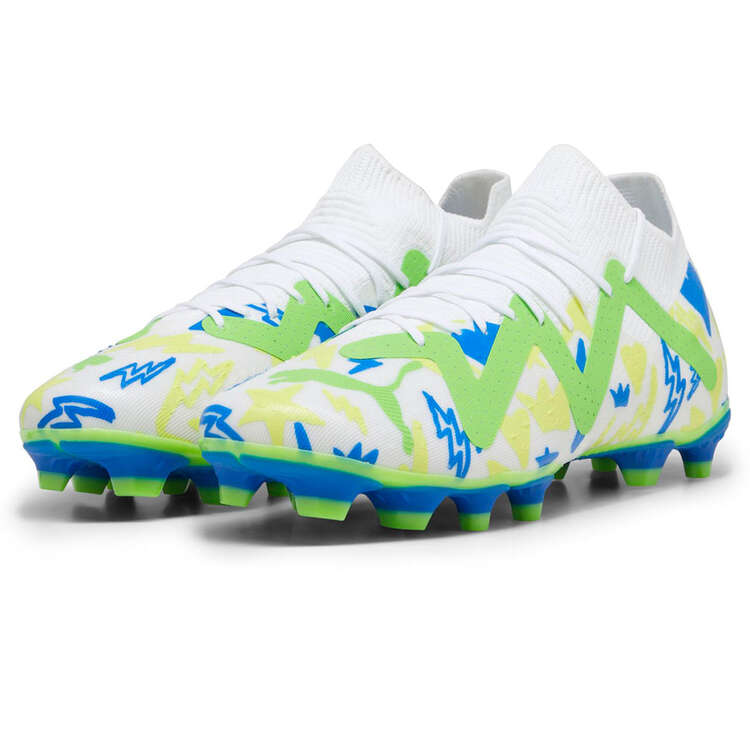 Puma Future Match Neymar Jr Football Boots, White/Blue, rebel_hi-res